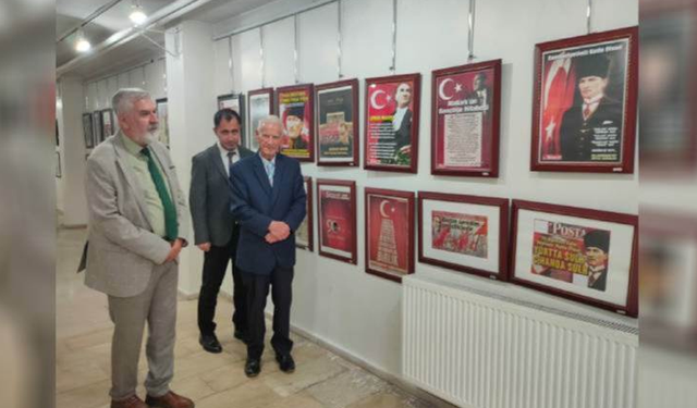 Emekli okul müdüründen Atatürk sergisi! 150 özel fotoğraf yer alıyor