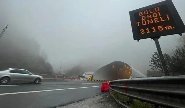 Bakanlık açıkladı: Bolu Tüneli Ankara istikametinde bugün ağır taşıtların devlet yolu ve otoyolu kullanımı kısıtlandı