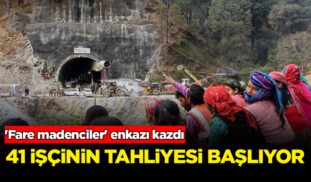 'Fare madenciler' enkazı kazdı: 41 işçinin tahliyesi başlıyor