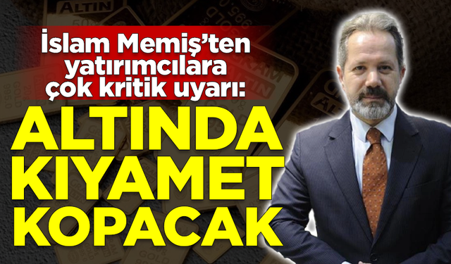 İslam Memiş'ten çok kritik uyarı: Altında kıyamet kopacak!