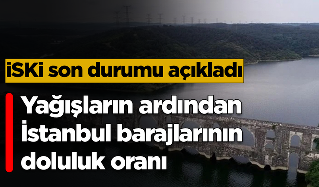 Yağışların ardından İstanbul barajlarının doluluk oranı