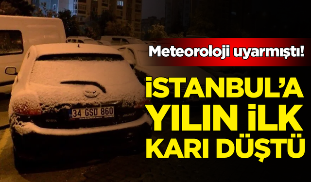 İstanbul’a yılın ilk karı düştü