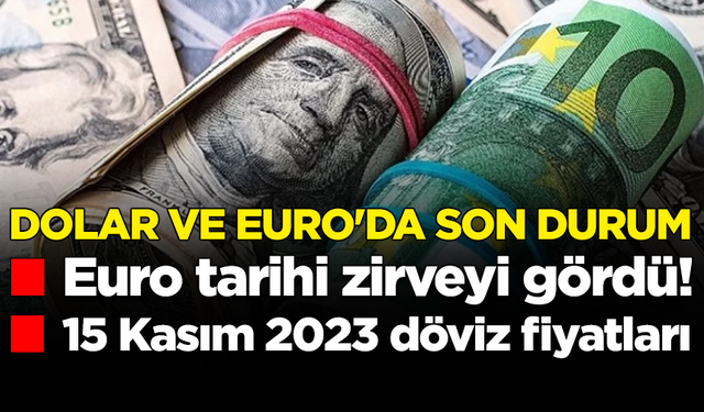 Euro tarihi zirveyi gördü! Dolar ve euroda son durum