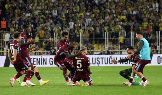 Trabzonspor 26 yıl sonra Kadıköy'de kazandı: 3-2