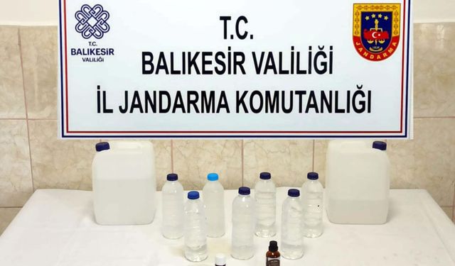 Balıkesir'de sahte içki operasyonu: 11 gözaltı