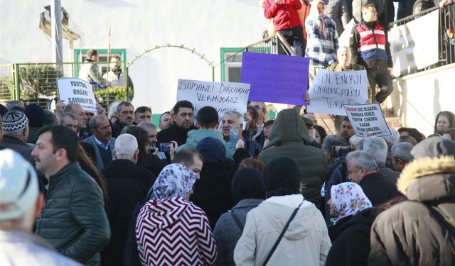 Bursa'da rüzgar enerji santrali ÇED toplantısı tepki nedeniyle yarıda kaldı