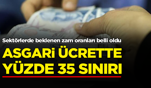 Milyonları ilgilendiren asgari ücrette yüzde 35 sınırı