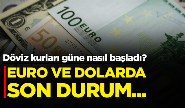 Döviz kurları güne nasıl başladı? Euro ve dolarda son durum...