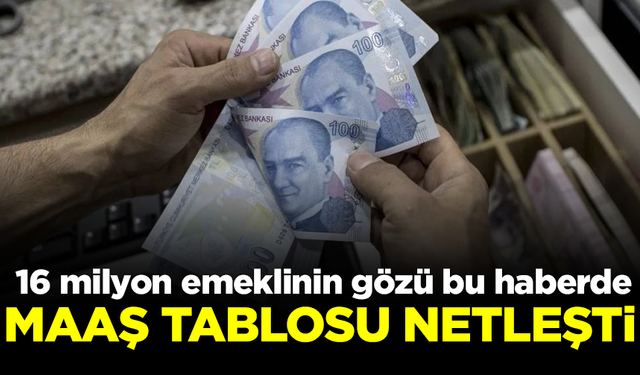 16 milyon emeklinin gözü bu haberde! İşte 2024 zamlı maaş tablosu...