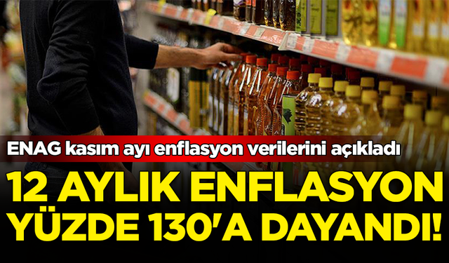 ENAG kasım ayı enflasyon verilerini açıkladı