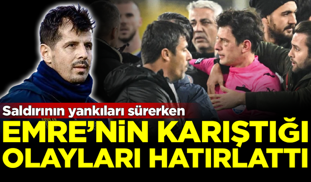 Saldırının yankıları sürerken, Emre Belözoğlu'nun karıştığı olayları hatırlattı