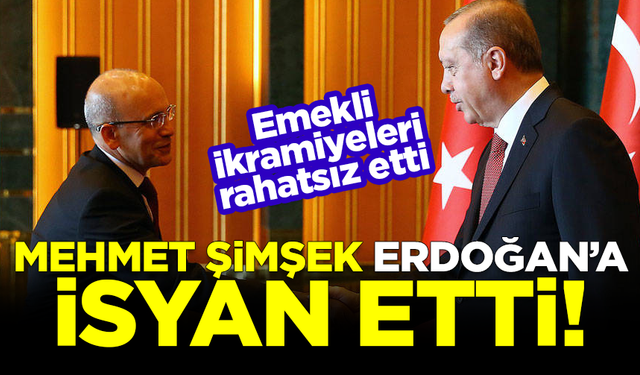 Emekli ikramiyesi rahatsız etti! Mehmet Şimşek Erdoğan'a isyan etti