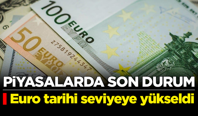 Euro tarihi seviyeye yükseldi