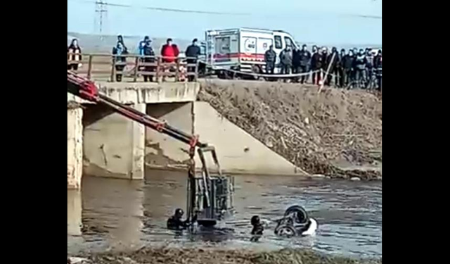 Ergene Nehri'ne düşen aracın sürücüsü, feci şekilde can verdi