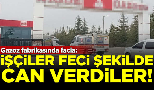 Gazoz fabrikasında facia! İşçiler feci şekilde can verdiler