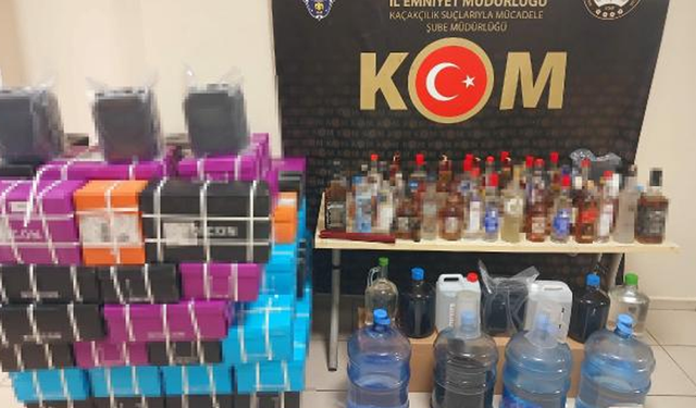 İzmir'de 3,7 ton taklit etiketli etil alkol ele geçirildi