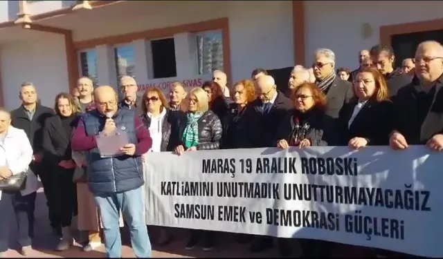 Maraş Katliamı Samsun'da protesto edildi