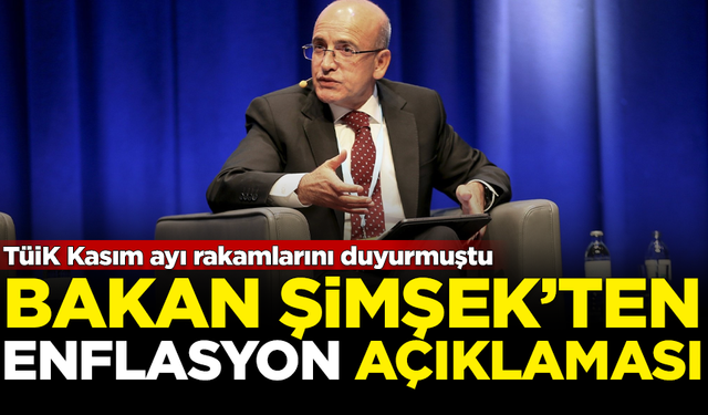 TÜİK rakamları duyurmuştu... Bakan Şimşek'ten enflasyon açıklaması