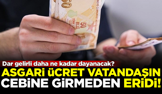 Büyük fark! Asgari ücret henüz vatandaşın cebine girmeden eridi