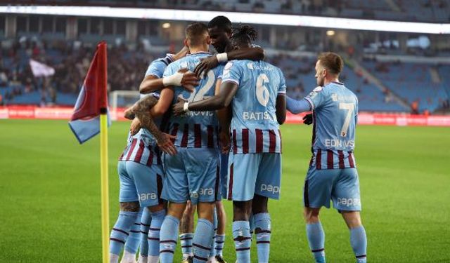 Trabzonspor evinde Samsunspor'u 2-1'le geçti