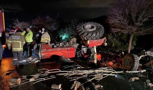 Kırıkkale'de kamyon ile traktör çarpıştı: 1 ölü, 1 yaralı