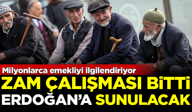 Milyonlarca emekliyi ilgilendiriyor! Zam çalışması bitti, Erdoğan'a sunulacak