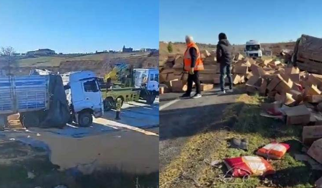 Şanlıurfa'da feci kaza! TIR'lar kafa kafaya çarpıştı: 2 ölü