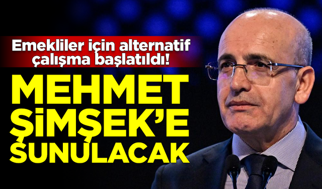 Emekli zammı için alternatif çalışma başlatıldı! Hazine ve Maliye Bakanı Şimşek'e sunulacak