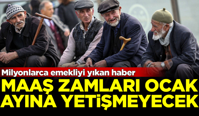 Emeklileri yıkan haber! Maaş zamları Ocak ayına yetişmeyecek