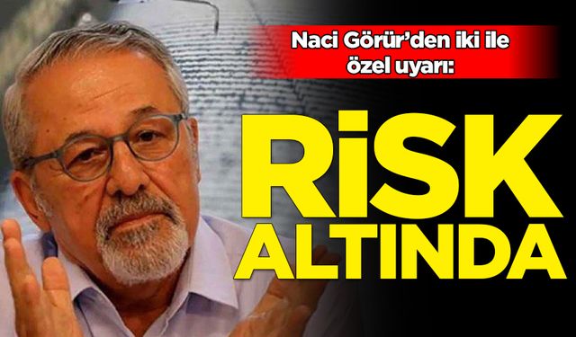 Naci Görür'den 2 ile uyarı: Risk altındalar