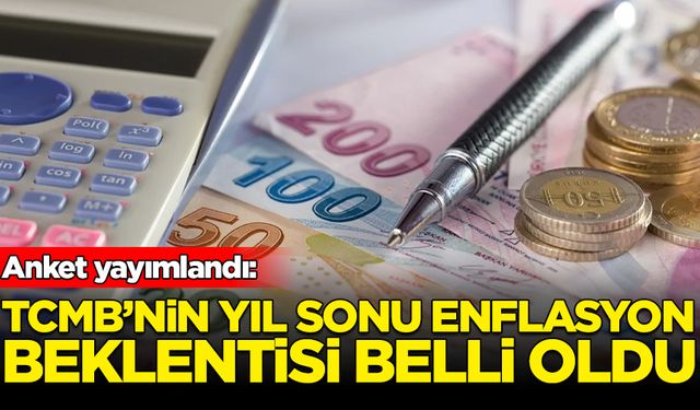 Merkez Bankası'nın yıl sonu enflasyon beklentisi açıklandı