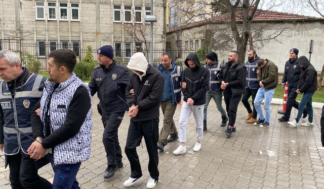 Samsun'da 'Sibergöz-21' operasyonu şüphelilerinden 28'i adliyede