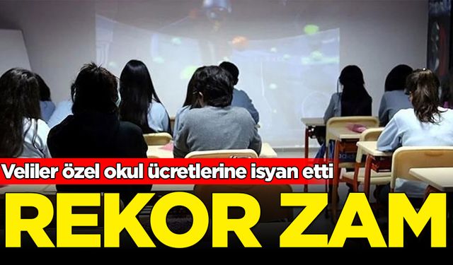 Veliler özel okul zamlarına isyan etti