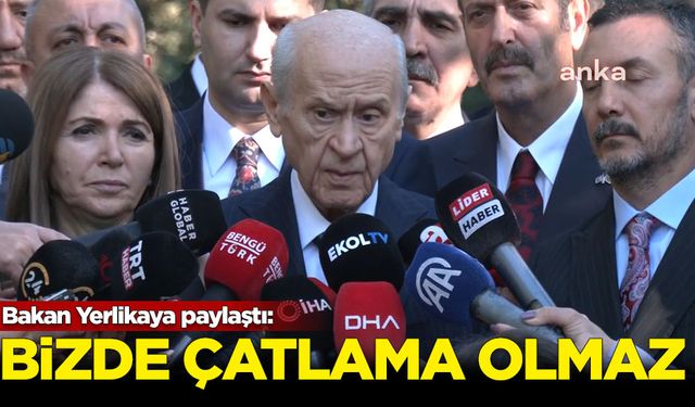 Bahçeli'den Cumhur İttifakı açıklaması: Bizde çatlak olmaz