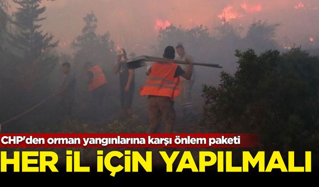 CHP'den orman yangınlarına karşı önlem paketi