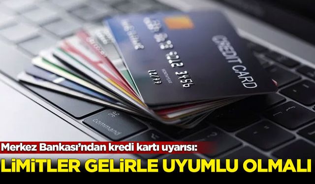 Merkez Bankası'ndan kredi kartı uyarısı: Limiyler gelirle uyumlu olmalı