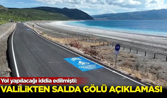 Burdur Valiliği'nden Salda Gölü açıklaması