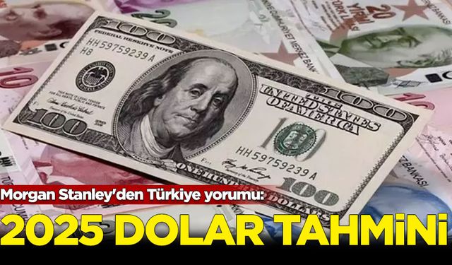 Morgan Stanley'den Türkiye yorumu: 2025'te dolar tahmini