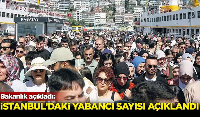 Bakanlık açıkladı: İstanbul'daki yabancı sayısı belli oldu