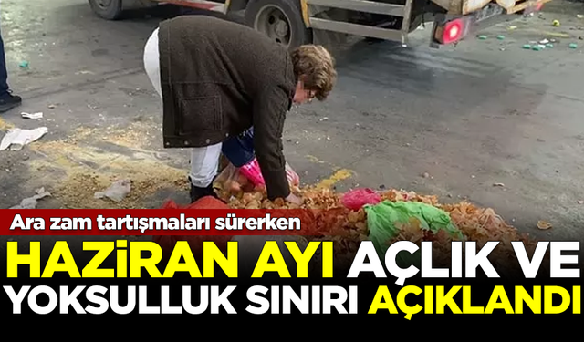 Asgari ücrete ara zam beklenirken, Haziran ayı açlık ve yoksulluk sınırı açıklandı