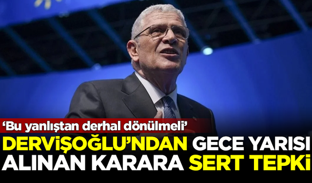 Müsavat Dervişoğlu'ndan, gece yarısı alınan karara çok sert tepki: Bu yanlıştan derhal dönülmeli