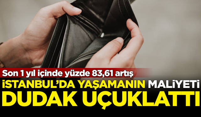 İstanbul'da yaşamanın maliyeti dudak uçuklattı: Son 1 yıl içinde yüzde 83,61 artış