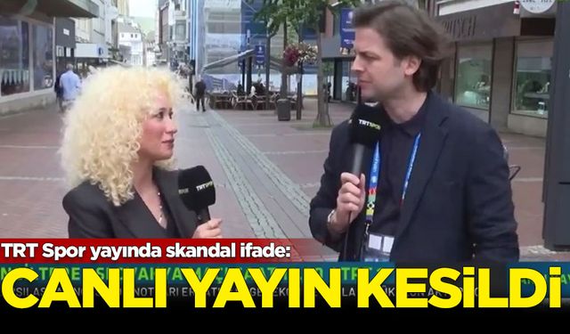 TRT Spor yayında skandal ifade: Canlı yayın kesildi