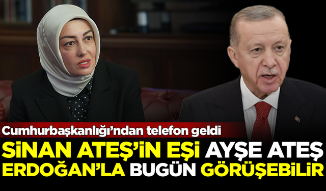 Sinan Ateş'in eşi Ayşe Ateş, Cumhurbaşkanı Erdoğan'la bugün görüşebilir