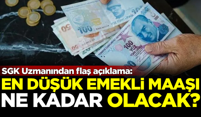 En düşük emekli maaşı ne kadar olacak? Uzman isimden flaş açıklama