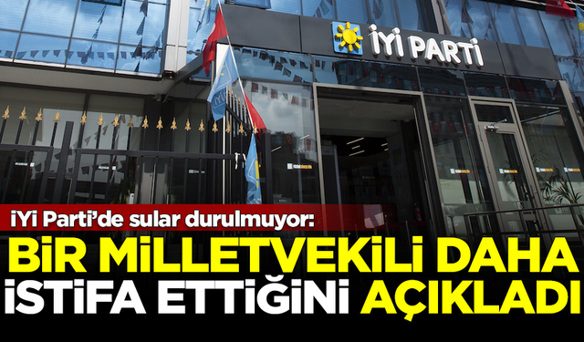 İYİ Parti'de sular durulmuyor! Bir milletvekili daha istifa etti