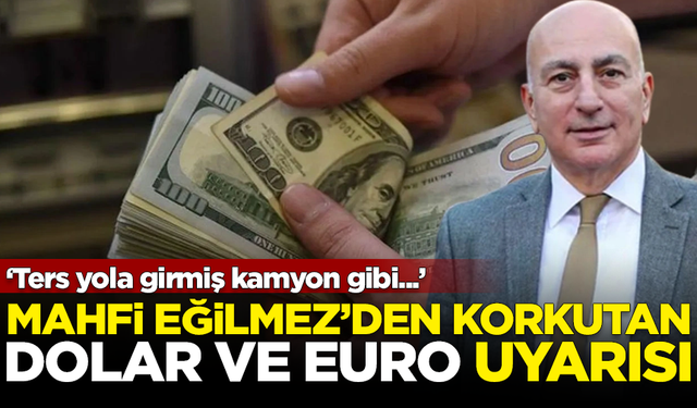 Mahfi Eğilmez'den korkutan Dolar ve Euro uyarısı: Ters yola girmiş kamyon gibi...