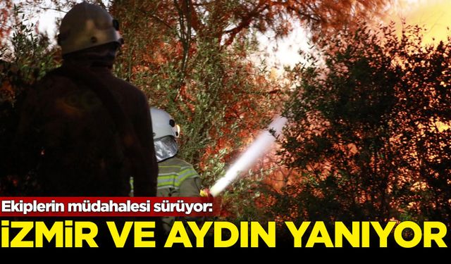 İzmir ve Aydın yanıyor