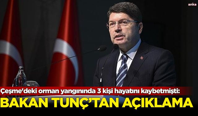 İzmir'deki orman yangını sonrası Bakan Tunç'tan açıklama: 4 gözaltı