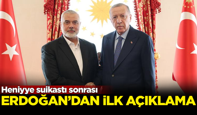 Heniyye suikastı sonrası Erdoğan'dan ilk açıklama! 'Kardeşim' diyerek paylaştı